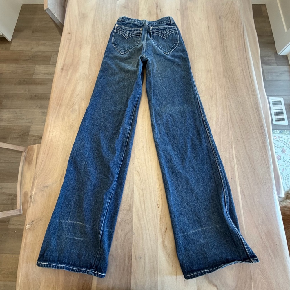 Vintage Lawman Flare High Rise Blue Jeans Denim Fit Women’s 22 Waist